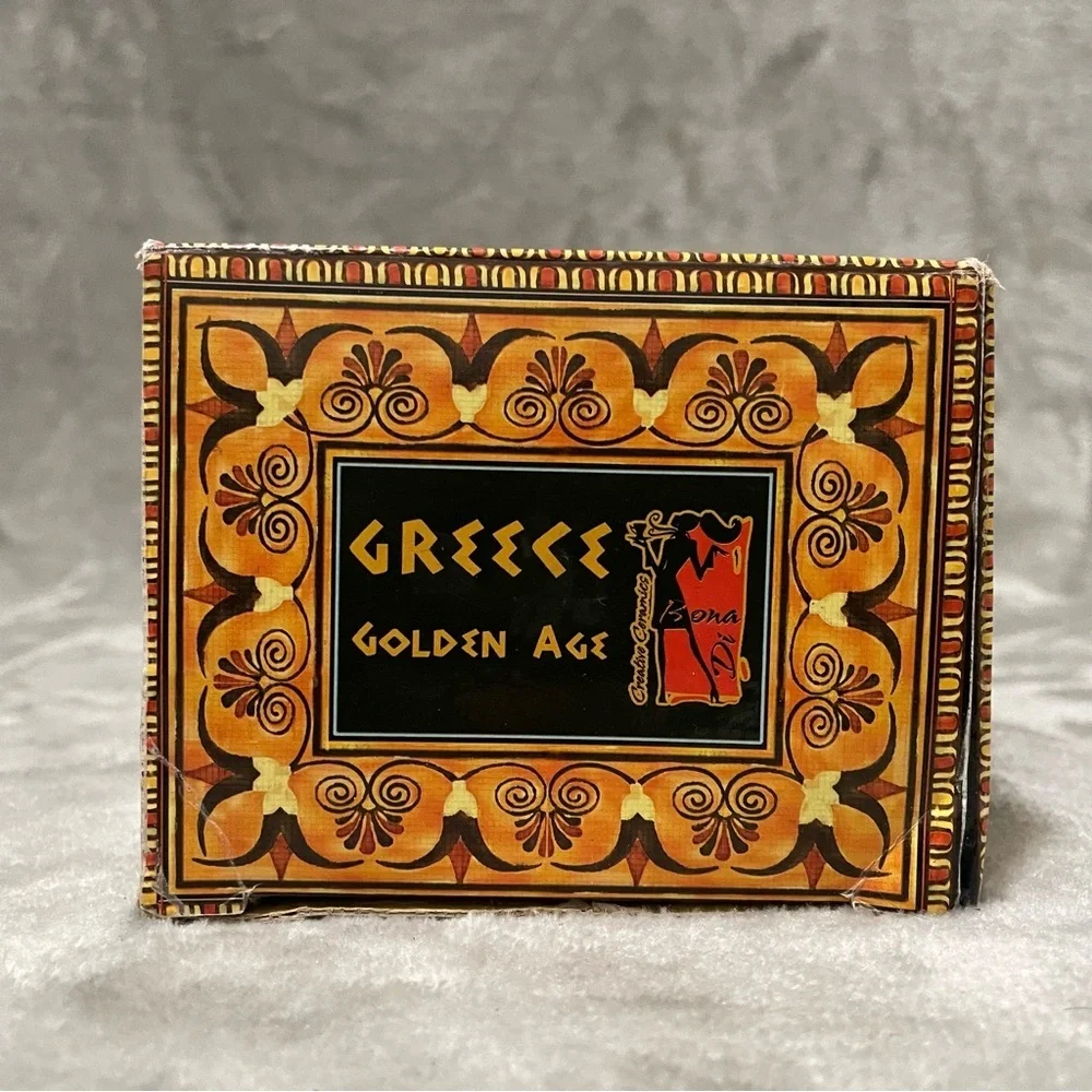 Creative Ceramics Bona Dea Black Gold Greek Motif Mug Mythology Coffee Cup
